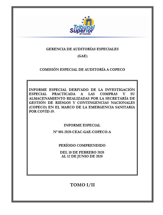 Informe 001 2020 CEAC GAE COPECO A