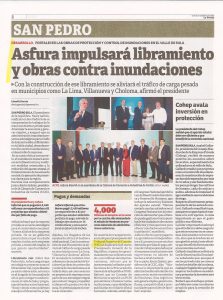 Asfura impulsará libramiento y obras contra inundaciones