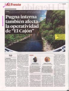 Pugna interna también afecta la operatividad de «El Cajón»