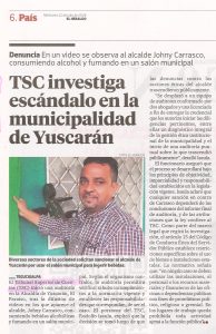 TSC investiga escándalo en la municipalidad de Yuscarán
