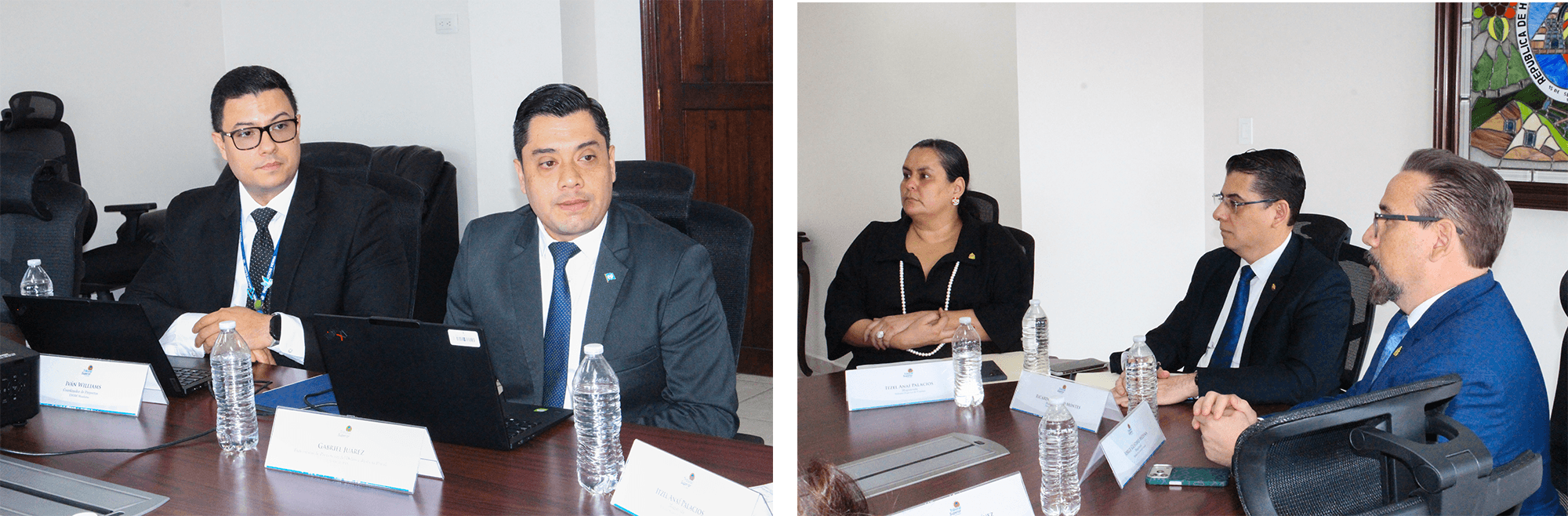 Pleno de magistrados del TSC en reunión con funcionarios de UNODC