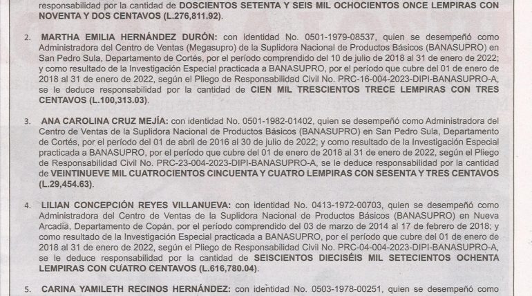 Notificación de Pliegos de Responsabilidad Civil - La Prensa