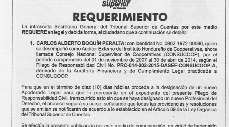 Requerimiento TSC