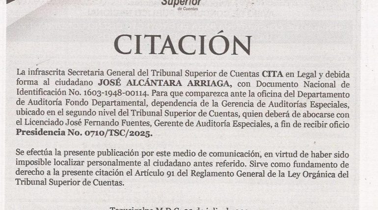 Citación TSC