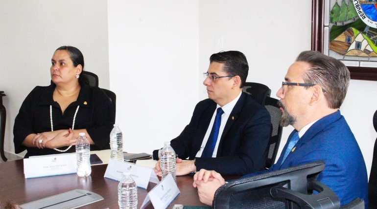 El Pleno del TSC con funcionarios de UNODC